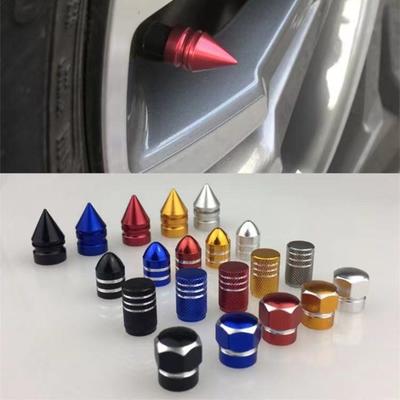 4pcs/Aluminum Alloy Car Wheel Tire Valve Caps Tyre Rim Stem Covers Airdust Waterproof For Automobiles Motorcycles Trucks