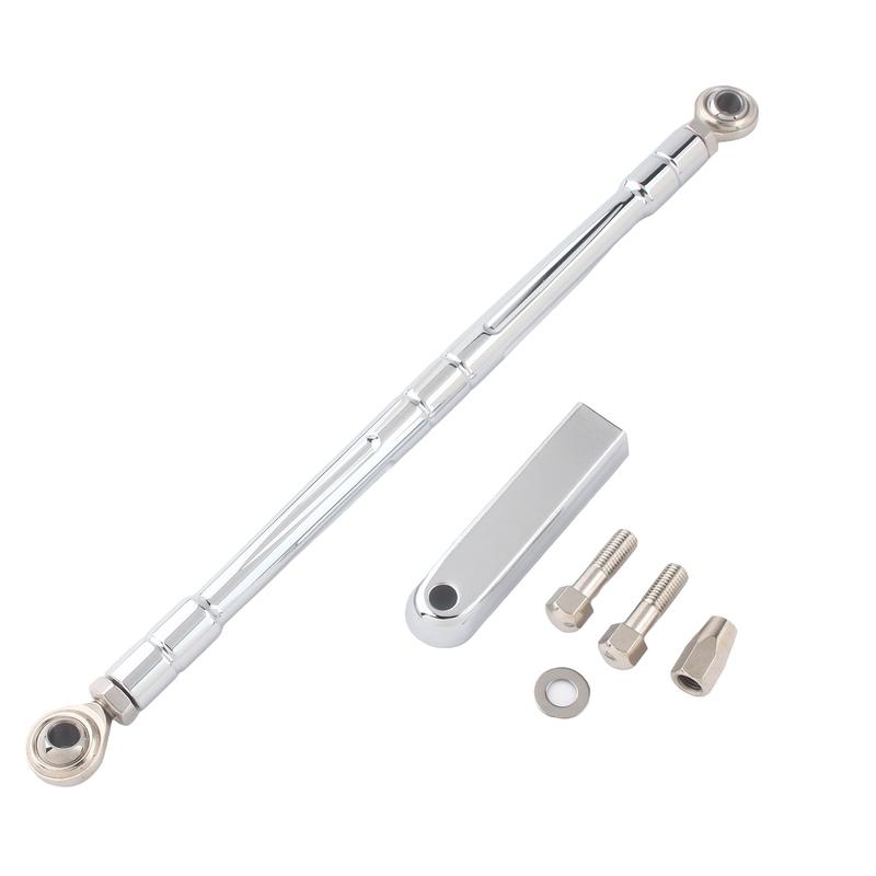 Motorcycle CNC CUT Shift Linkage Shifter Link Round Rod For Harley Softail Fat Boy Breakout Touring Street Electra Road Glide