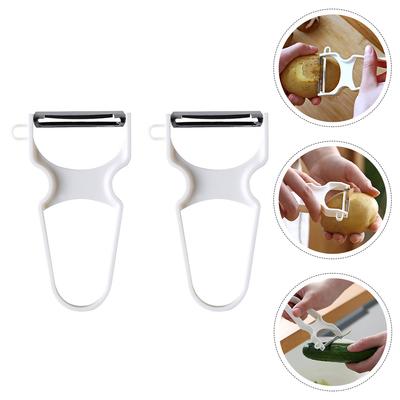 2 PCS Skin-peeler Cooking Accessories Potato Spiral Vegetable Vegetables Grater Manual Kitchen Small Tool Portable Fruit