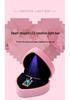 Heart-Shaped Piano Lacquer LED Jewelry Box for Rings and Pendants