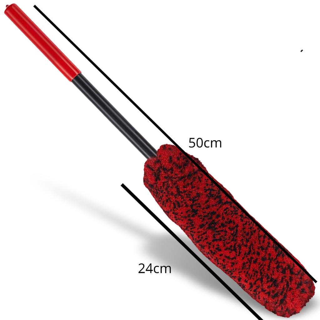 New Car Wheel Cleaning Brush Nylon Car Wheel Rim Detailing Brush with Long Handle Bendable Car Cleaner Brush Synthetic Wool Car