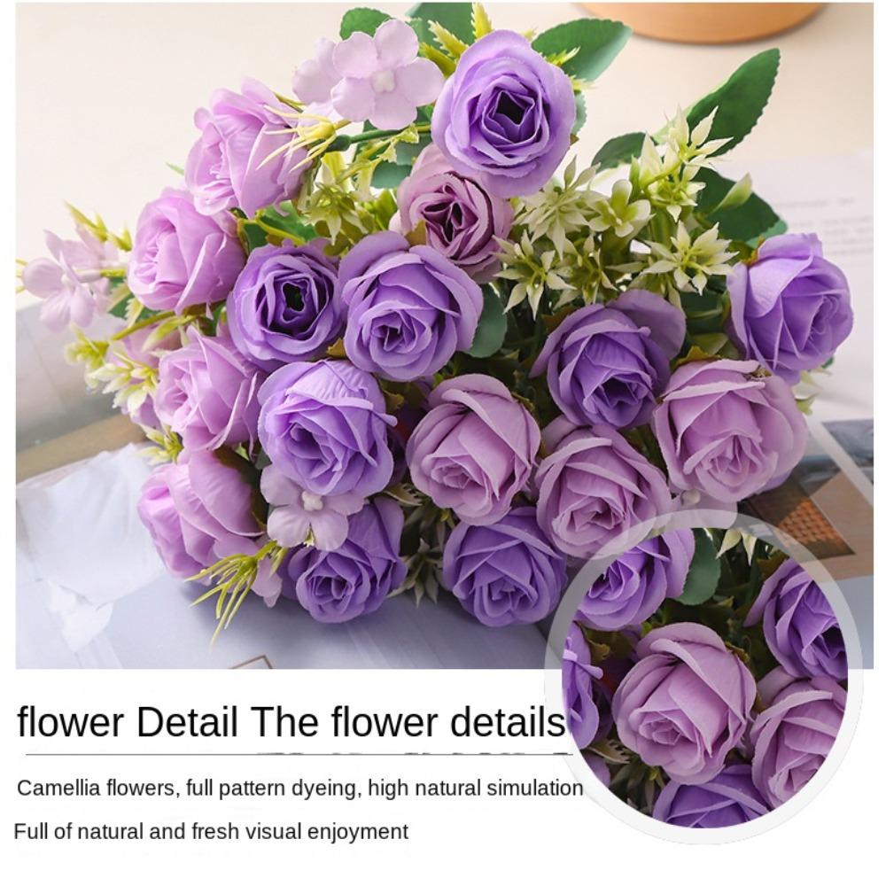 Landscape Rose Silk Bouquet 30cm Wedding Bouquet Fashion Artificial Silk Flowers Home Decorations