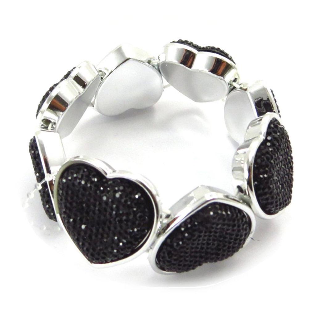 Les Trésors De Lily [J7246] - Brățară Creator 'Love' neagră