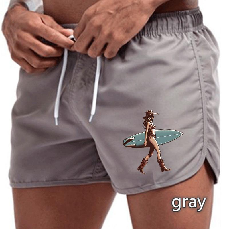 

BBK-77 Летние новые мужские быстросохнущие плавки спортивные штаны купальный костюм пляжные шорты шорты для бега спортивные креативный баскетбольный принт S серебряный