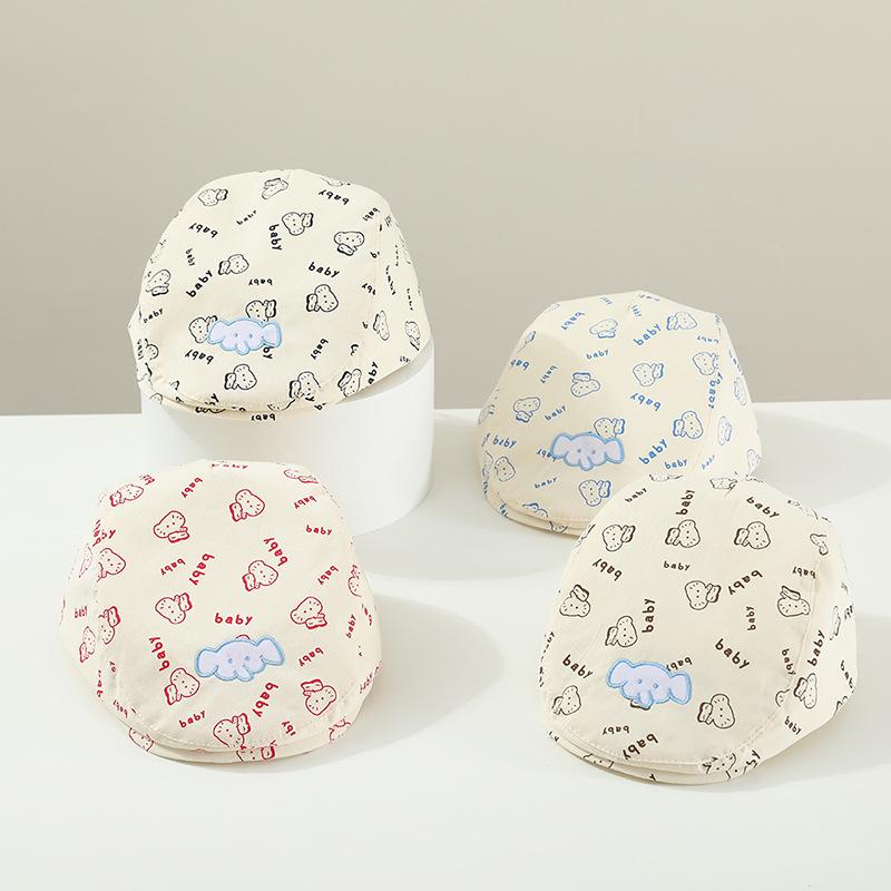 Baby Hat Spring Cute Elephant Beret Boys and Girls Sun Hat Children Forward Hat Children Painter Hat Trend