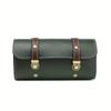 Motorcycle Waterproof Tool Bag with Lock - PU Leather Saddlebags Are Used for Storing Seat Belts and Buckle Side Pockets In the Front and Back for