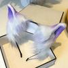 Flexible Cosplay Ears Hair Hoop Gradient Color Handmade Animal Headband  Festival Gifting