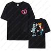 Funny Futurama Tees Robot and Boy Cartoon Design Unisex Cotton TShirt Casual Summer Wear Trendy Graphic Tee for Unisex Women