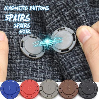 1pairs Invisible Magnetic Snap Button Clothes Round Plastic Magnetic Concealed Button Coat Cardigan Button Snap Button Accessory
