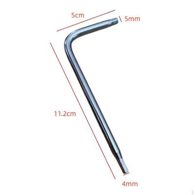 Rod Wrench Acoustic Guitar Neck Adjustment Zinc Alloy Hex Key 4mm & 5mm Inner Hexagon Spanner