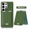 Original Tech Woven Magnetic Card Holder Leather Case for Samsung Galaxy S26 Ultra S25 S24 for Magsafe Charging Protect Cover