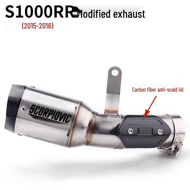 Stainless Steel Exhaust System for 2015-2016 S1000RR Locomotives - Integrated Mid and Tail Sections