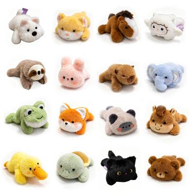 Cute Mini Fluffy Animal Plush Fridge Magnets Soft Stuffed Cartoon Creature Refrigerator Magnet Decorative Home Kitchen Ornament