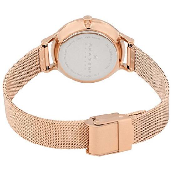 SKAGEN ANITA Rose Gold SKW2151 Rose Gold Mesh Stainless Steel Quartz Ladies Watch