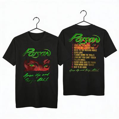 Poison Band Open Up and Say Ahh Double Sided T Shirt Full Size S5XL Unisex T-Shirt