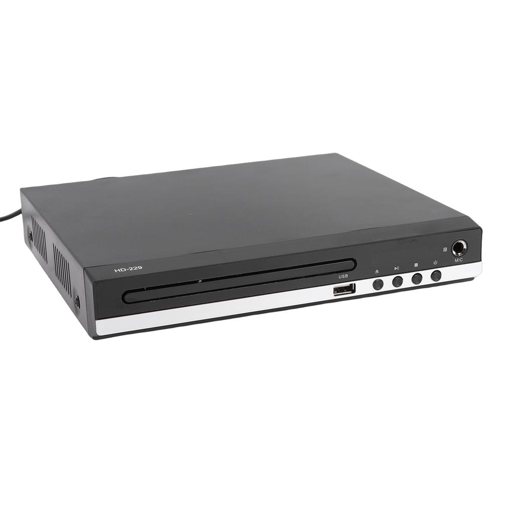 DVD Player 1080P HD Multimedia Interface All Region CD Player for TV Home Stereo with MP3 Playback Remote Control 6.5mm