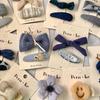 Polka Dot Blue Bow Hair Clip - Versatile Korean Style Baby Accessory