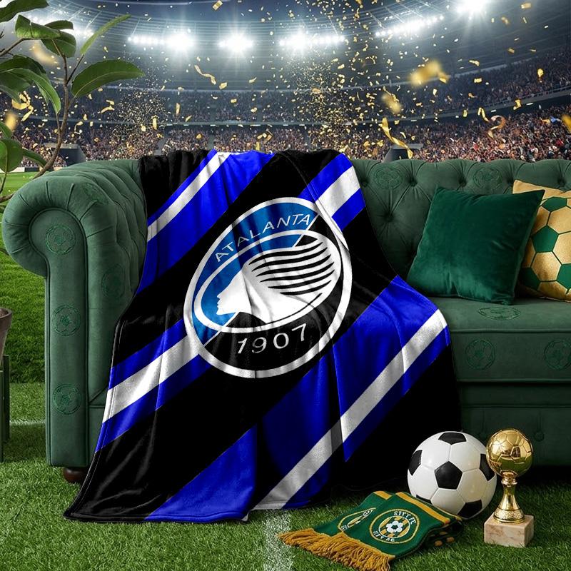 Football Atalanta Blanket Lightweight Ideal Bedding Blanket Perfect for Travel, Camping, Living Rooms, Offices, Sofas, Fan Christmas gift