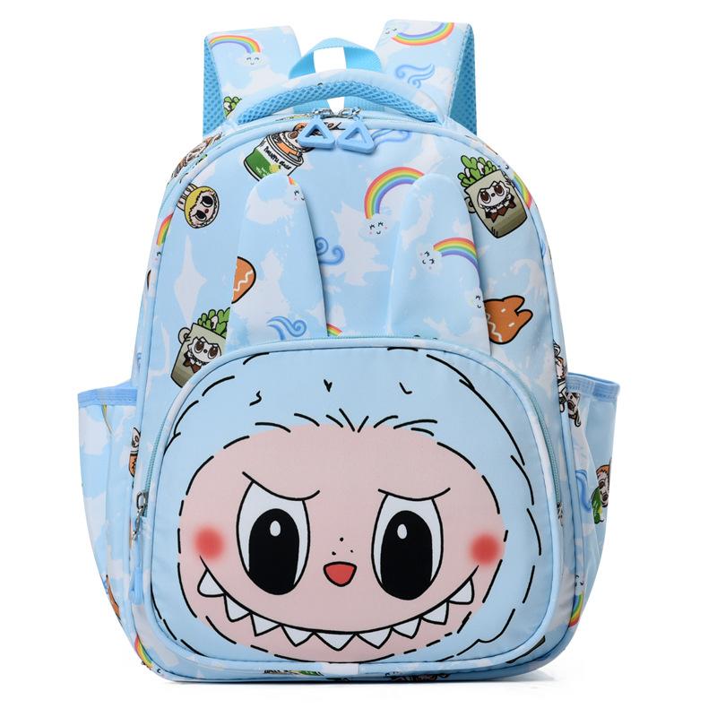 New Flow Cartoon Flower Backpack Kindergarten Schoolbag Large Capacity Load Reduction Cute Boys and Girls Student Backpack