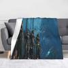 Expedition 33 Esquie Lustige Zitate Decken Fleece Clair Obscur Weiche Überwurfdecken für Schlafzimmer Sofa Bett Teppich