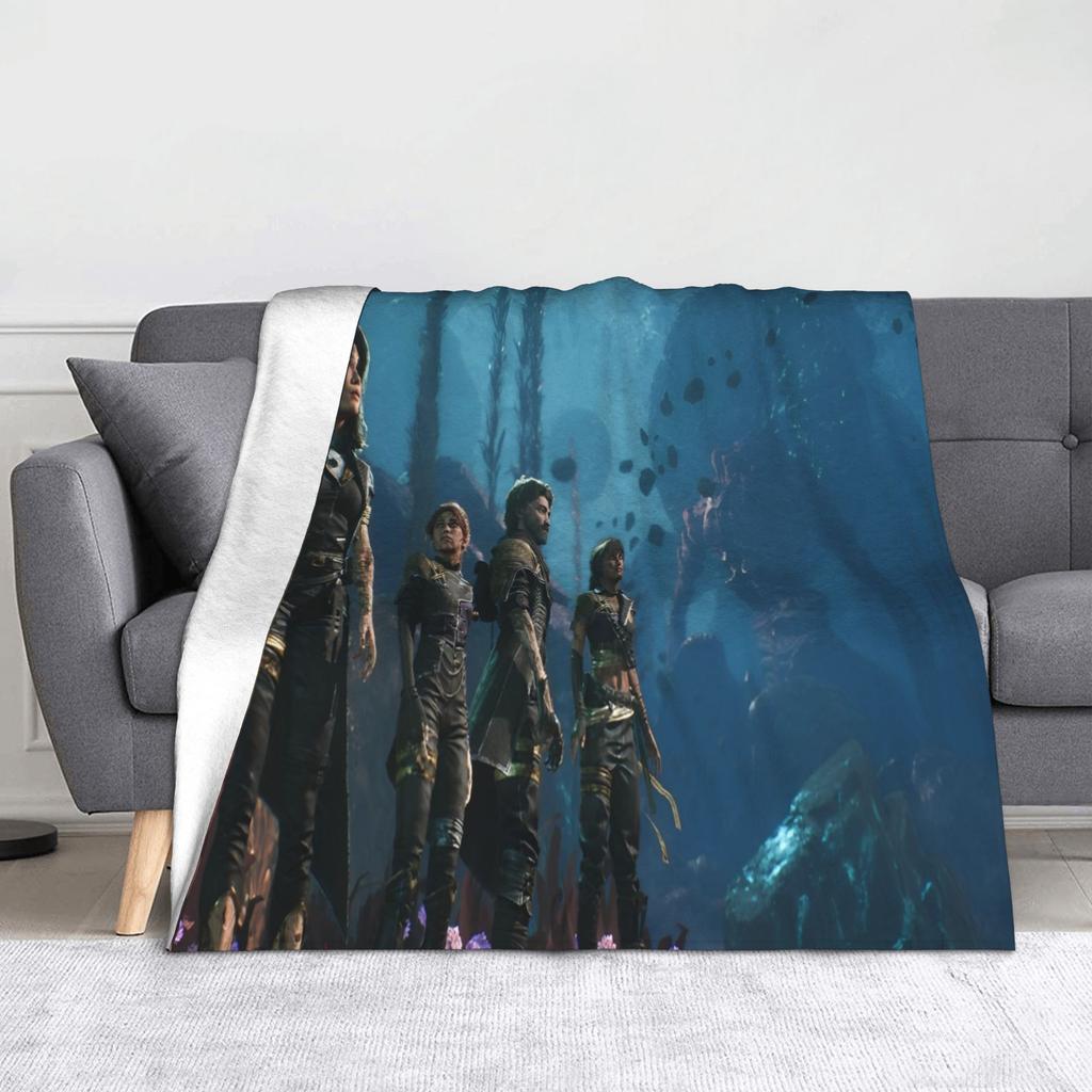 Expedition 33 Esquie Lustige Zitate Decken Fleece Clair Obscur Weiche Überwurfdecken für Schlafzimmer Sofa Bett Teppich