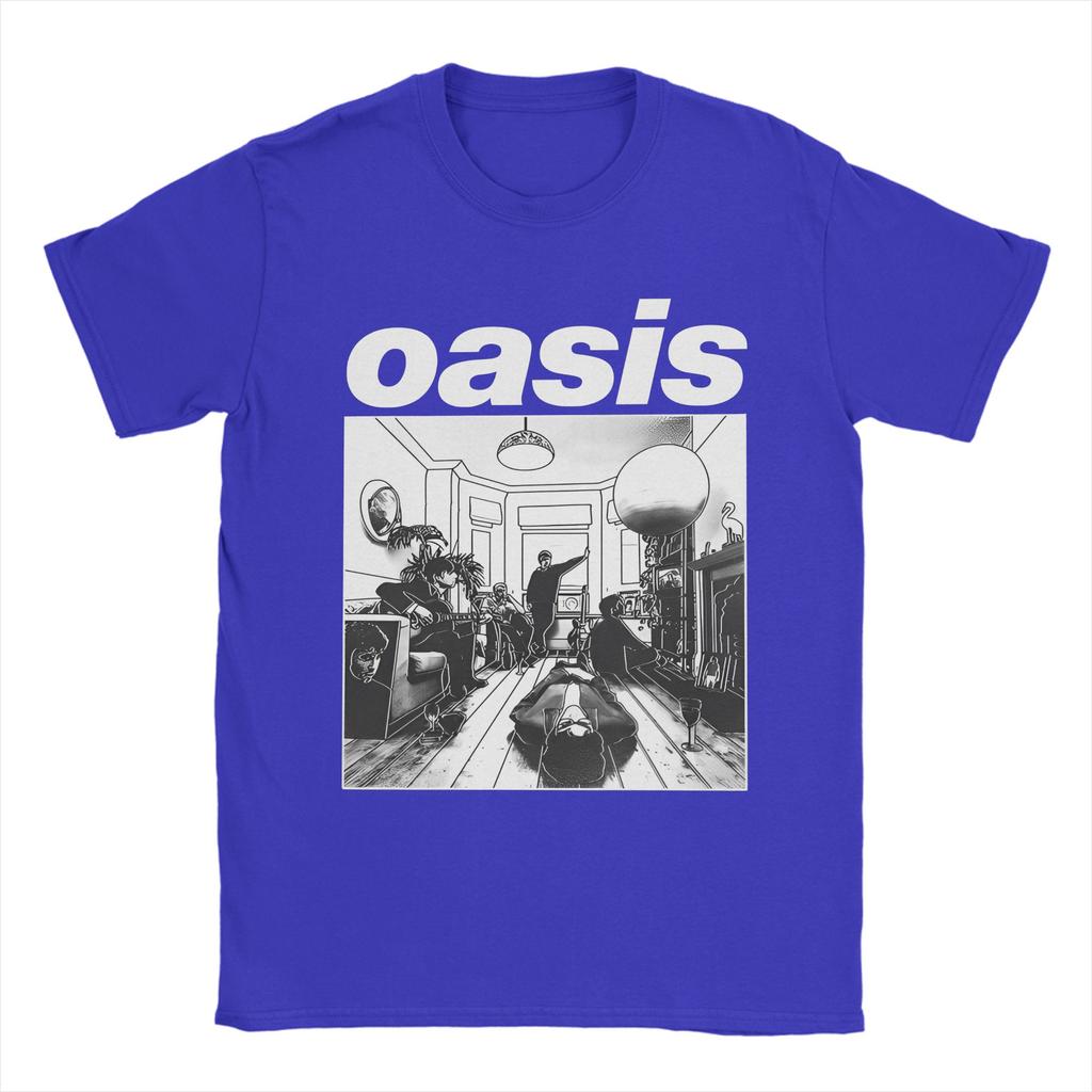 Definitely Maybe Rock Band  T Shirt Men Women Cotton Casual T-Shirts Crew Neck O-Oasis Tee Shirt Short Sleeve Tops Party