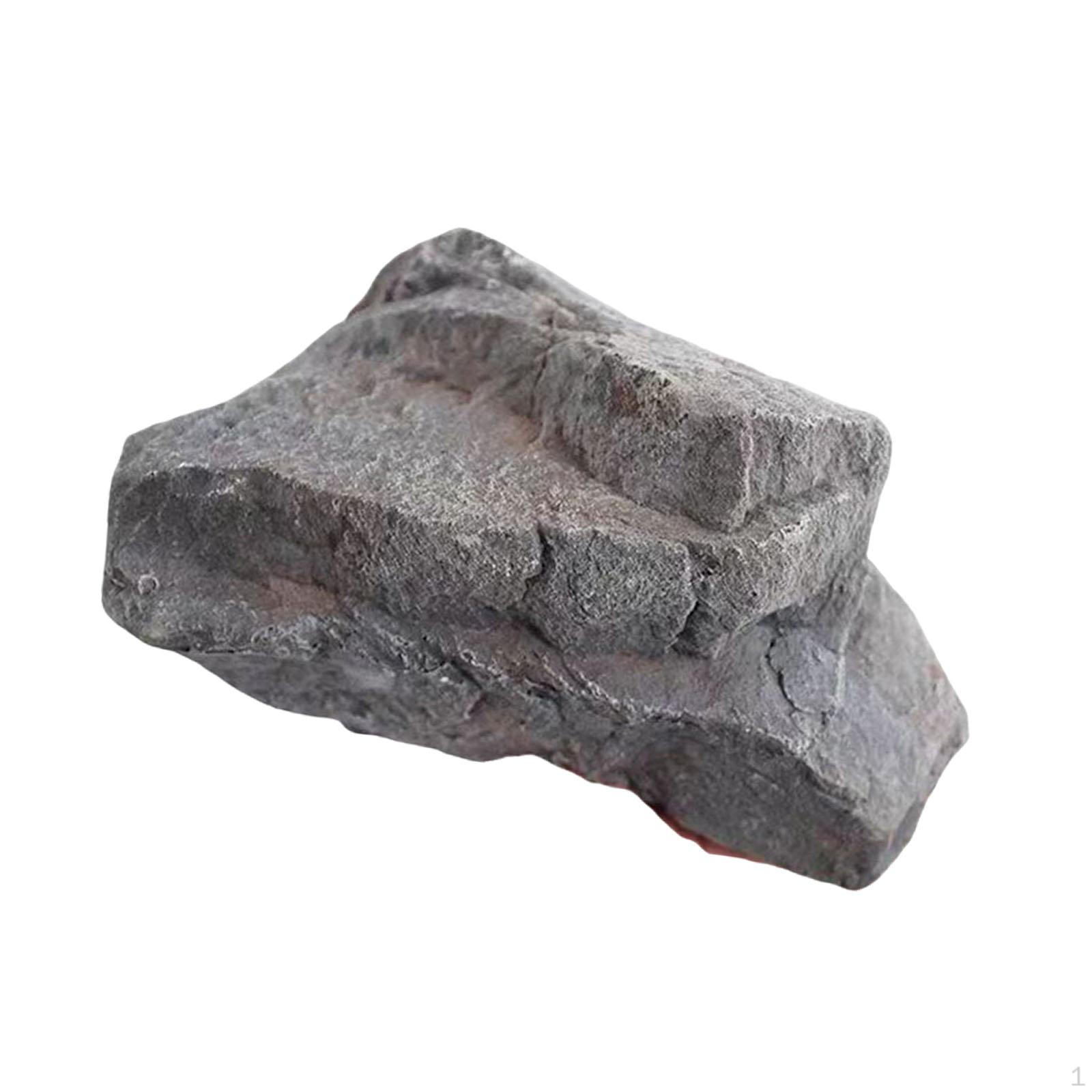 

Искусственный ландшафт Тонкая имитация Каменное украшение Реалистичный художественный песчаник для сада gray 33x23x23cm