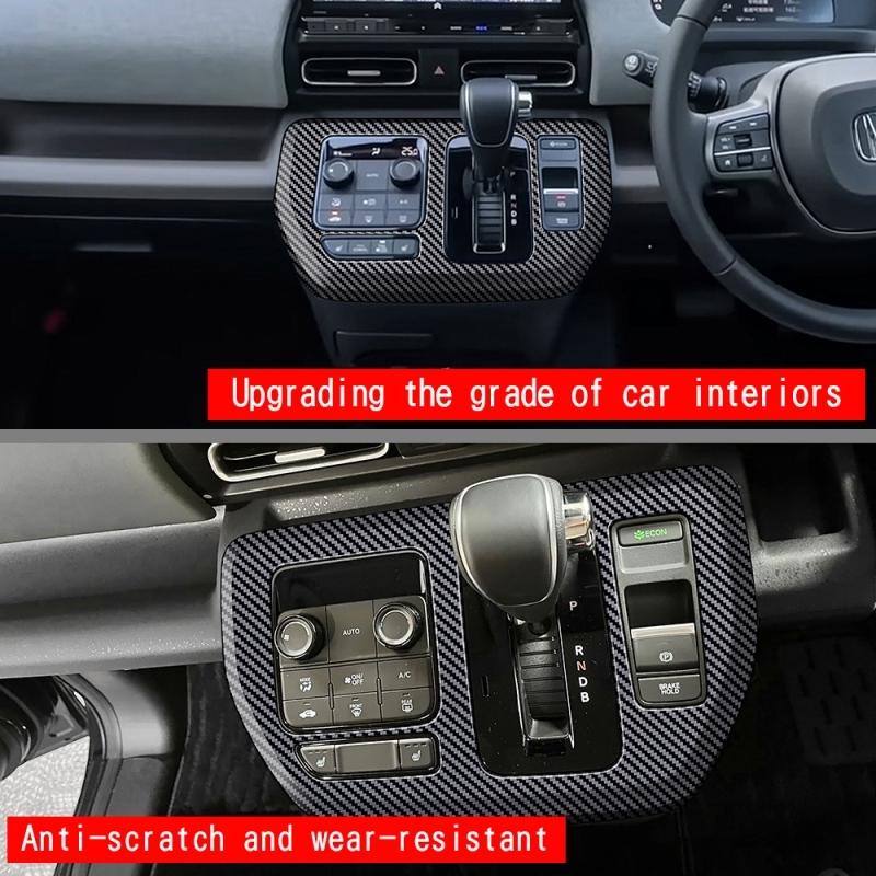 RHD For Honda FREED AIR/CROSSTAR 2024 2025 carbonfiber center conlose Gearbox Shift Panel Gear knob Frame Interior Accessories