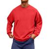 Men's Neck Long Sleeve Loose Fit Sweatshirt for Casual Daily Wear