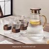 Gnas Chinese Style Heat-Resistant Glass Water and Tea Cup Set with Cold Water Kettle for Guests