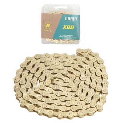 Catena Bici 8 Velocità Universale Acciaio al Carbonio Catena Bici da Montagna Strada Ricambio per Esterno