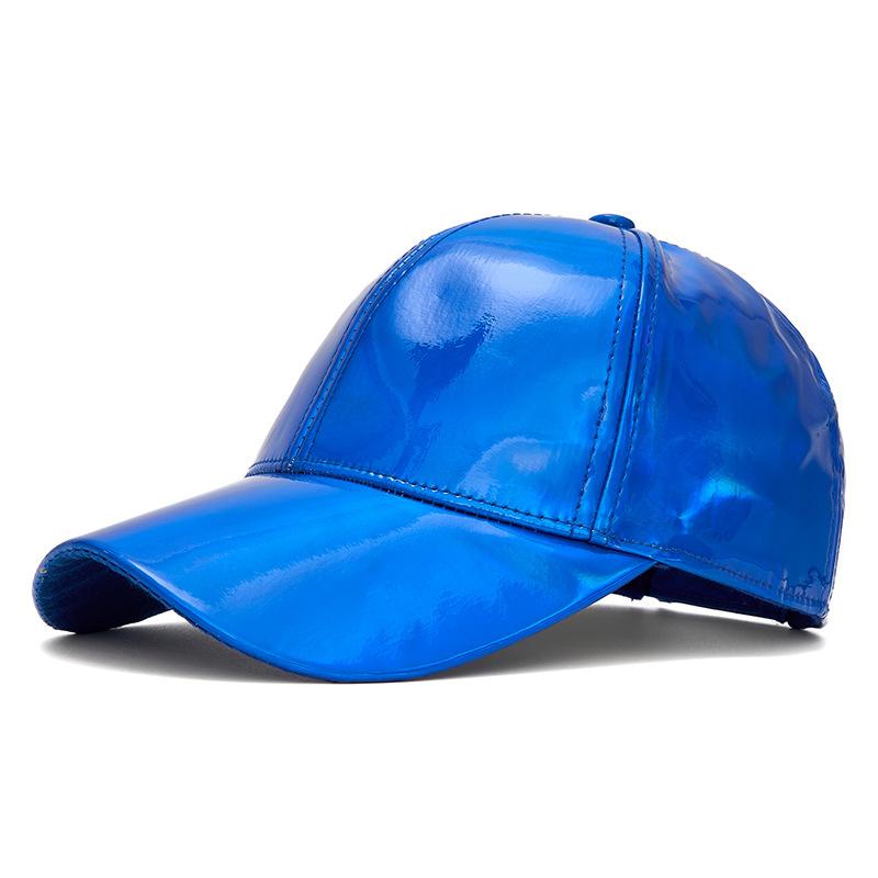 Holographic Rainbow Baseball Cap Shiny Metallic Snapback Hat for Men Women Party Festival