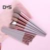 13Pcs/Set Makeup Brush Kit Portable Professional Foundation Loose Powder Blush Eyeshadow Concealer Lip Eyebrow Blending Cosmetic Brush Tools