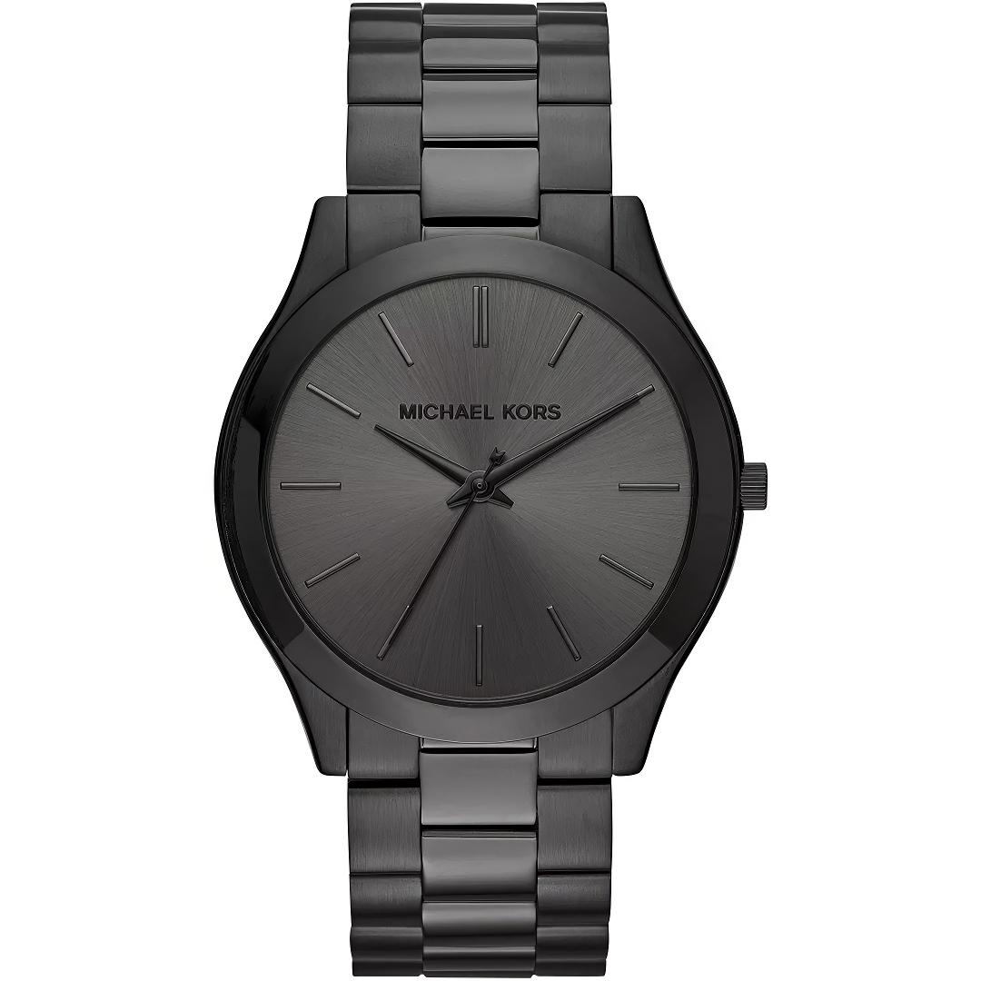Michael Kors Men's Black Mk8507 Slim Runway Watch