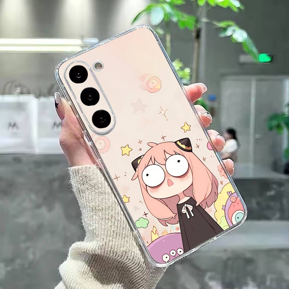 Cute A-Anya F-Forger Phone Case For Samsung Galaxy A91,80,73,72 ,71,53,52,32 ,31,22,21s,20,Transparent Case Samsung a10