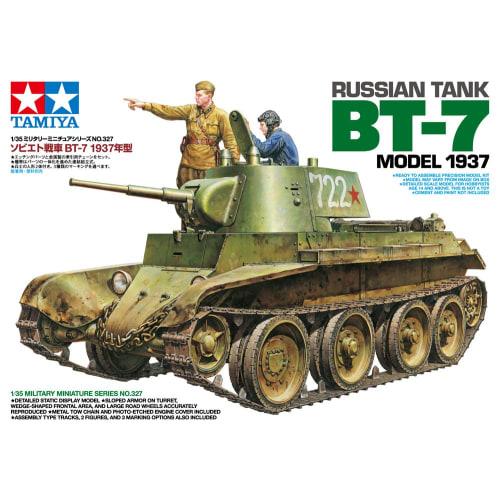 Tamiya 1/35 Military Miniature Series No. 327 Soviet Army Tank BT-7 1937 Model Plastic Model 35327