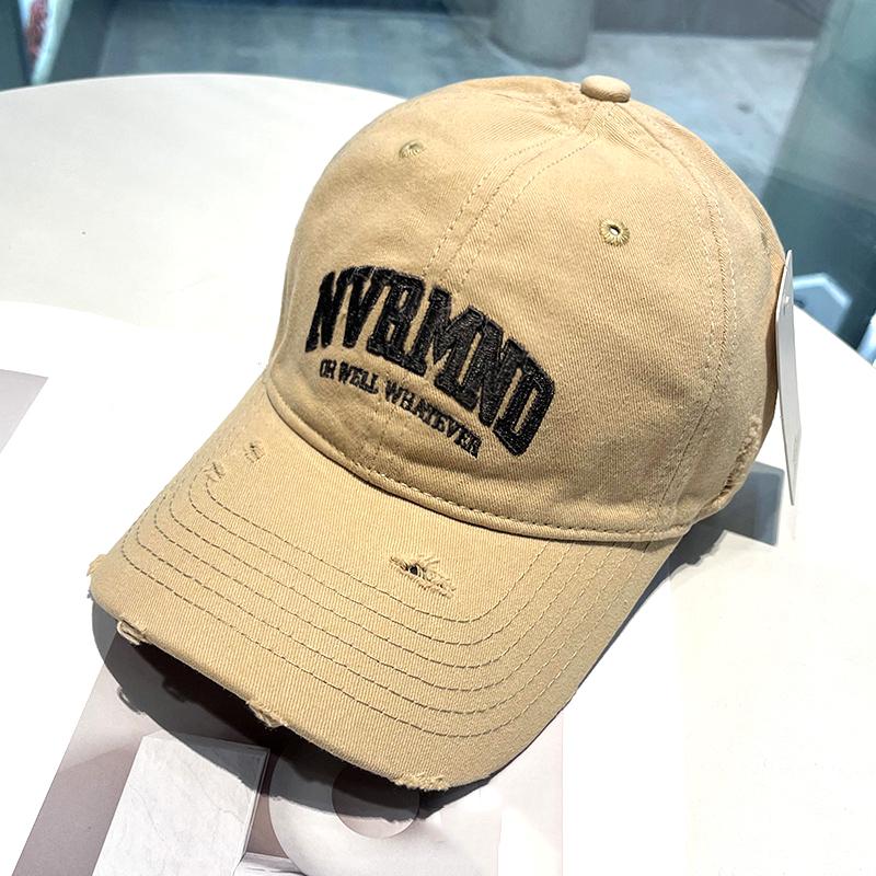 Șapcă de baseball de primăvară și vară Personalitate Retro Femei Sporturi în aer liber Ciclism Moda Letter Soft Top Pălărie de culoare uni