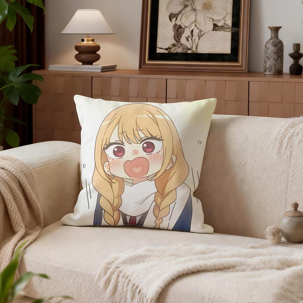 Cute Kitagawa Marin Cushion Cover Cushion Cover Set 4Pcs 50x50 45x45 40x40 Pillowcase Decorative Sofa Home Decor