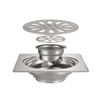 Bathroom Accessories 304 Stainless Steel Brushed Gold Floor Drain Anti-odor Shower Floor Drain