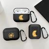 Cartoon Sun Moon Earphone Cases Cover Case For Airpods 4 Pro3 1 3 Pro Pro2 2
