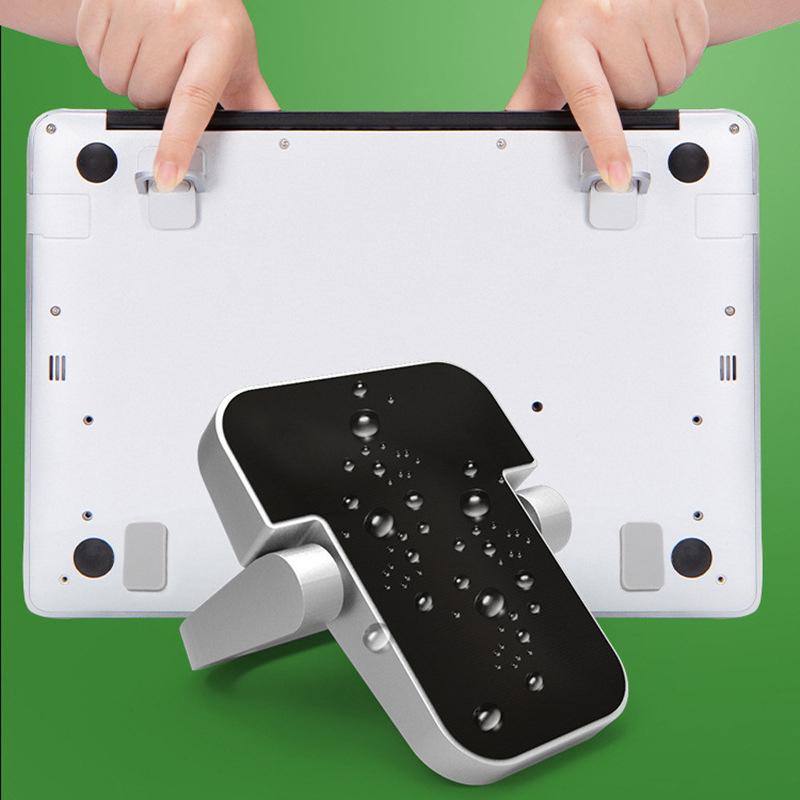 1 Par Mini Pernas Para Macbook Pro Huawei Xiaomi Notebook Base De Alumínio Suporte Ferramentas Laptop Suporte Radiador Para Suporte De Teclado
