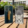 Artistic Leopard  Phone Case For Samsung S25,S24,S21,S22,S23,S30,Ultra,S20,Plus,Fe Transparent Cover