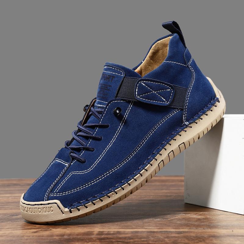 Flat Bottom Casual Shoes Women's Style Round Toe Ultra Leather Material Comfortable Insole Anti Slip Rubber Outsole