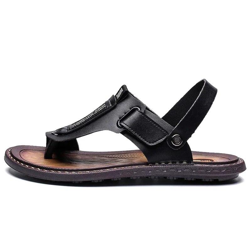 Moda Estate Uomo Outdoor Infradito Uomo Comode Scarpe Casual Uomo Pelle Scarpe da Spiaggia Sandalia Masculina Taglia 47 Pantuflas