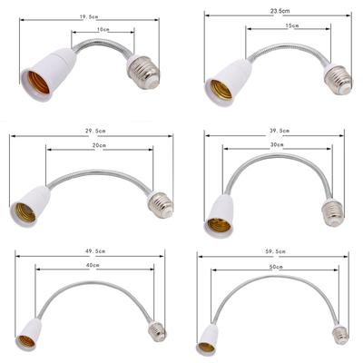 Flexibil E27 la E27 LED Lampă Base Bec Socket Extender Extensie Lampă Suport Converter