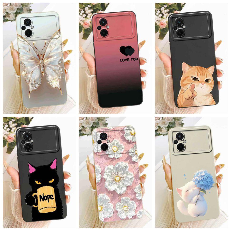 For Xiaomi Poco M5 4G Case Soft Silicone Beautiful Pattern Phone Back Cover For Xiaomi PocoM5 Poco M5 Casing Fundas Capa