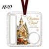 Decorative Hanging Cash Holder Christmas Gift Ornament, Acrylic Holiday Money for Cash, Funny Santa Customized Snowman Angel Elk Xmas Tree Decoration