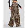 Leopard Print Casual Pants Spring and Autumn New Straight High Waist Loose Wide Leg Trousers
