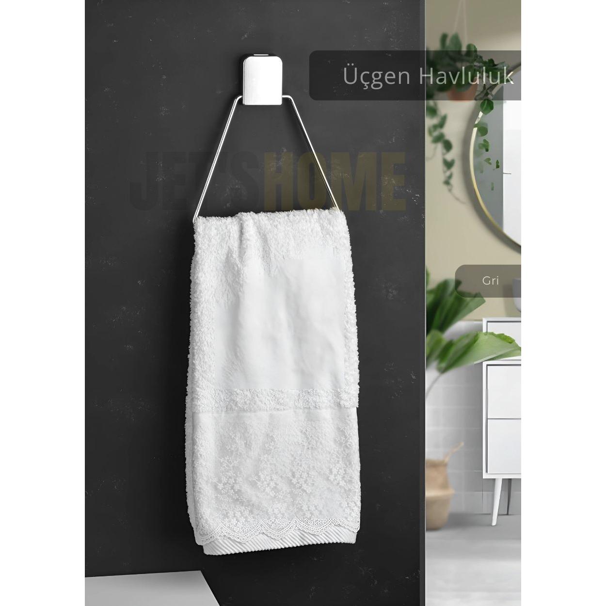 

Triangle Towel Rack Stainless Steel Bathroom Towel Organizer Chrome