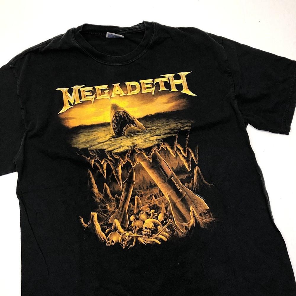 

Megadeth Vintage Reprinted Black Unisex Cotton T-Shirt S-XL Unisex T-Shirt XXXXL